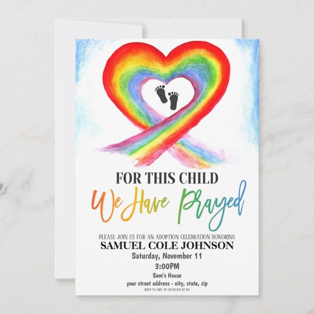 Adoption Celebration Invitation (Front)