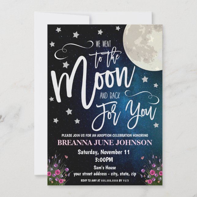 Adoption Celebration Invitation (Front)