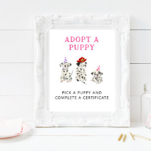 Adoption Centre   Girl Firefighter Party Sign