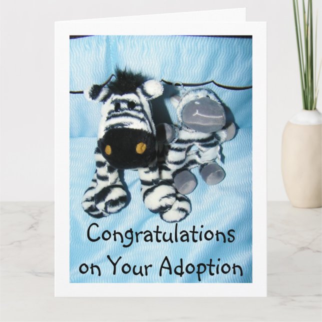 "ADOPTION" CONGRATULATIONS CARD (Front)