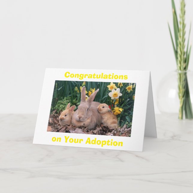 ADOPTION=FAMILY HAS GROWN/LOVE HAS GROWN CARD (Front)
