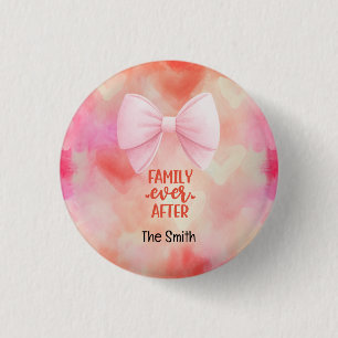 Adoption Foster Child family Ever After 3 Cm Round Badge