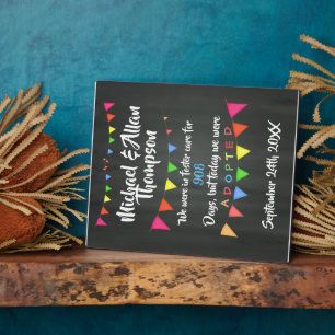 Adoption From Foster Care Announcment gotcha day Plaque