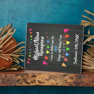 Adoption From Foster Care Announcment gotcha day Plaque