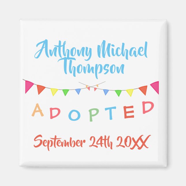 Adoption From Foster Care Party Magnet (Front)