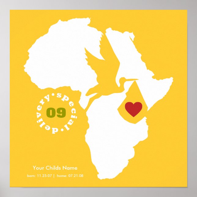 Adoption Gotcha Day - Commemorative Poem Poster (Front)