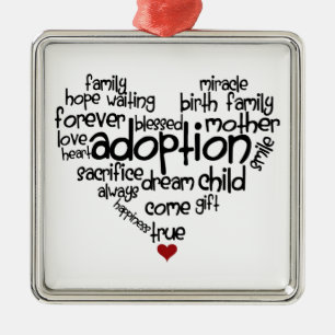 Adoption Metal Tree Decoration