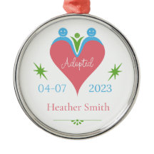 Adoption Ornament Personalised as First Christmas