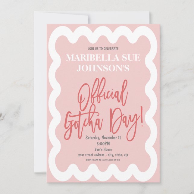 Adoption Party Invitation (Front)