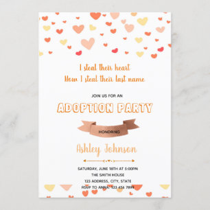 Adoption party invitation