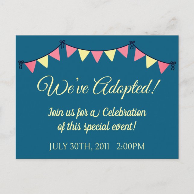 ADOPTION party invitations (Front)