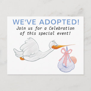 ADOPTION party invitations