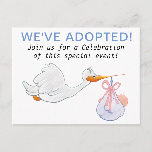 ADOPTION party invitations (Front)