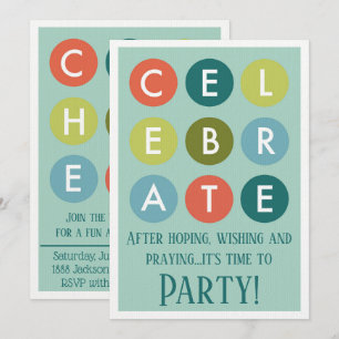 Adoption Party Modern Circles Announcement