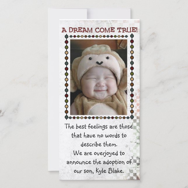adoption photo card (Front)