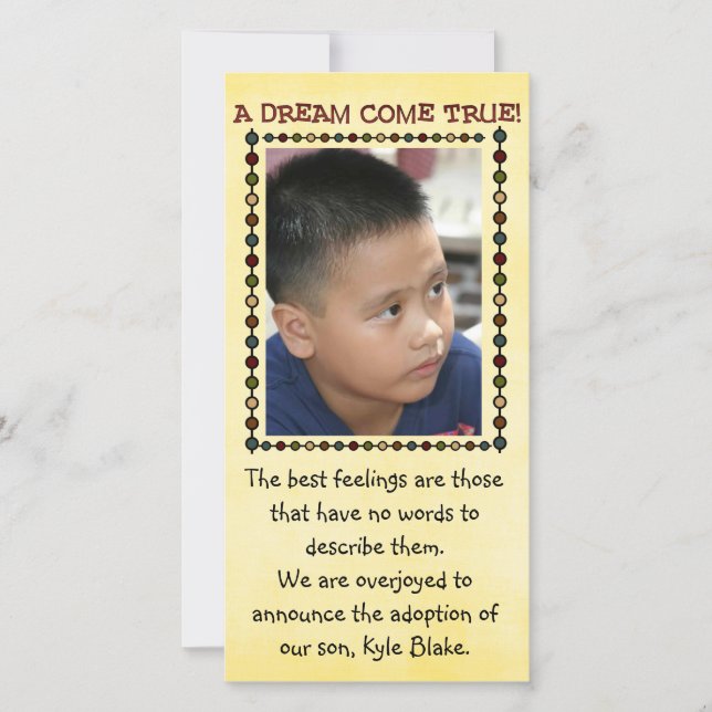 adoption photo card (Front)