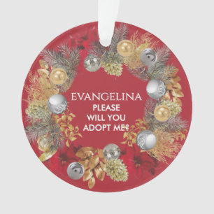 Adoption PLEASE ADOPT ME Bonus Mum Christmas Ornament