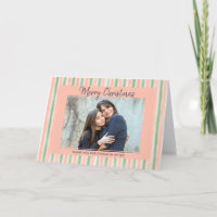 Adoption Proposal Striped Custom Photo Christmas