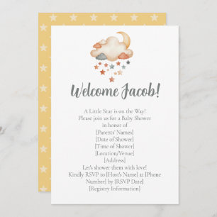 Adoption Shower Invitation – Dreamy Star Welcome