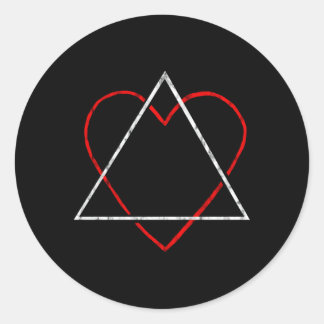 Adoption Symbol Adopting Parents Foster Adoptive F Classic Round Sticker