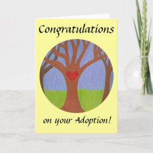Adoption Tree Congratulations on your Adoption! Card