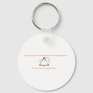 Adoption Triangle Key Ring