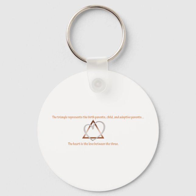 Adoption Triangle Key Ring (Front)