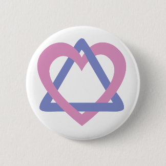 Adoption Triangle pink blue 6 Cm Round Badge