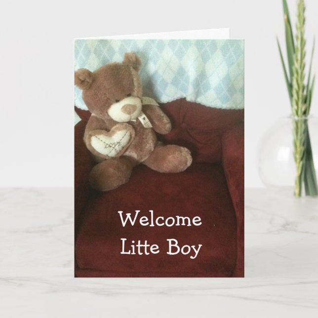 ADOPTION-WELCOME BABY BOY CARD (Front)