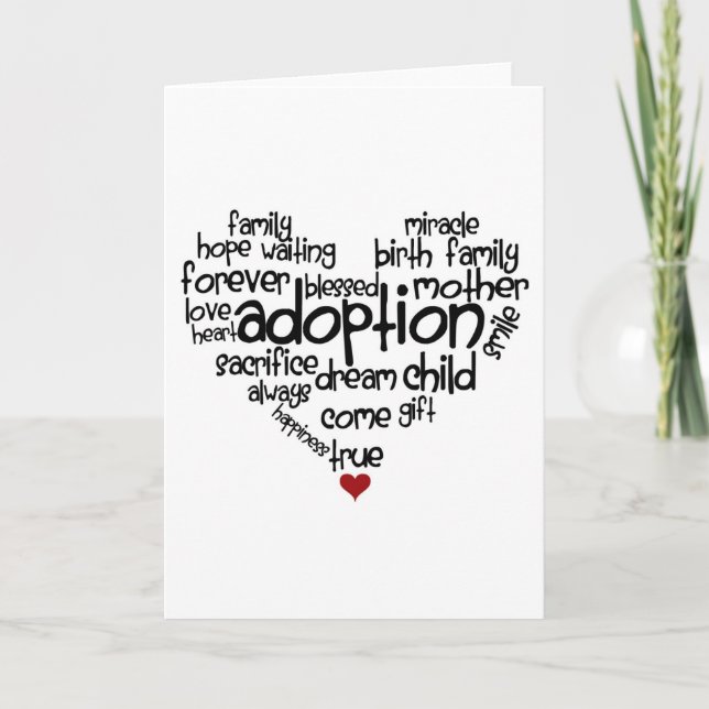 Adoption-words Card (Front)