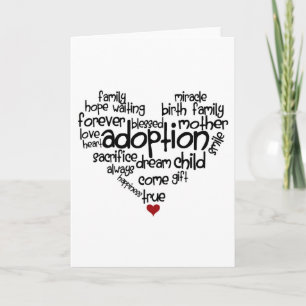 Adoption-words Card