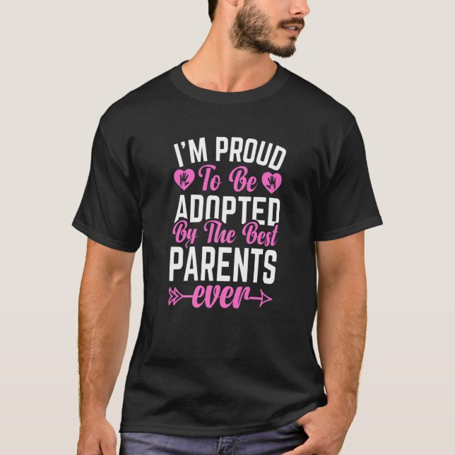 Adoptive Children Sayings Fom Adoption & Adopted K T-Shirt (Front)