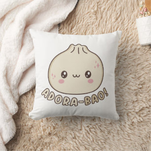 Adora-Bao Cute Kawaii Bao Dumpling Pun Lover Cushion
