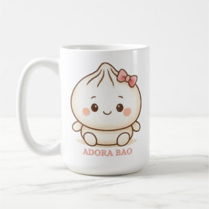 Adora Bao   Cute Pink Bao Bun Illustration  Coffee Mug