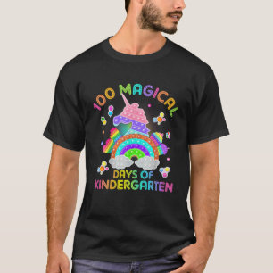 Adorable 100 Days Of Magical Kinder Learning Schoo T-Shirt