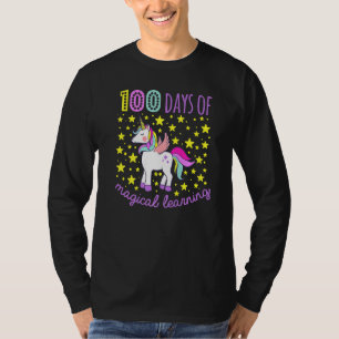 Adorable 100 Days Of Magical Learning School Unico T-Shirt