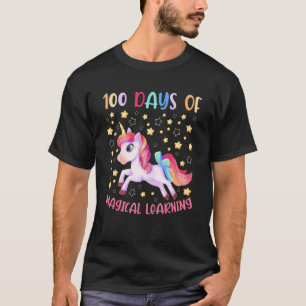 Adorable 100 Days of Magical Learning School Unico T-Shirt