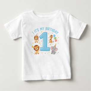 Adorable 1st Birthday Celebration Baby T-Shirt