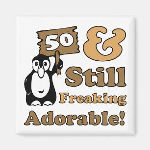 Adorable 50th Birthday Magnet
