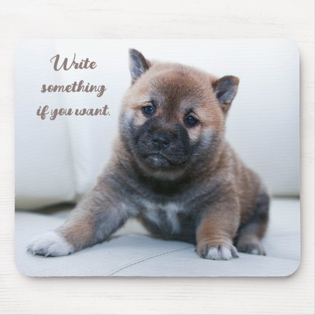 Adorable Akita puppy, mouse pad (Front)
