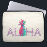 Adorable Aloha Hawaiian Pineapple Laptop Sleeve<br><div class="desc">Adorable aloha hawaiian pineapple.</div>