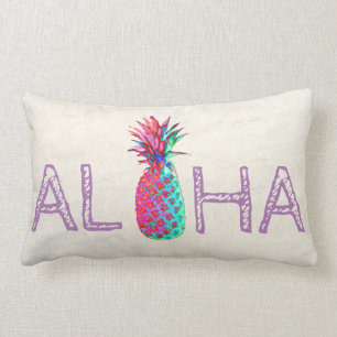 Adorable Aloha Hawaiian Pineapple Lumbar Cushion