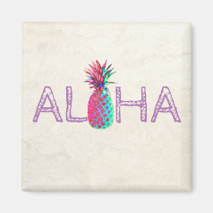Adorable Aloha Hawaiian Pineapple Magnet