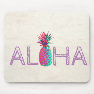 Adorable Aloha Hawaiian Pineapple Mouse Mat