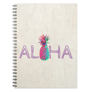 Adorable Aloha Hawaiian Pineapple Notebook