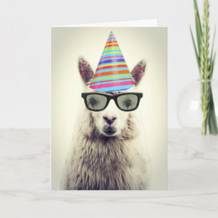 Adorable Alpaca, Birthday Card