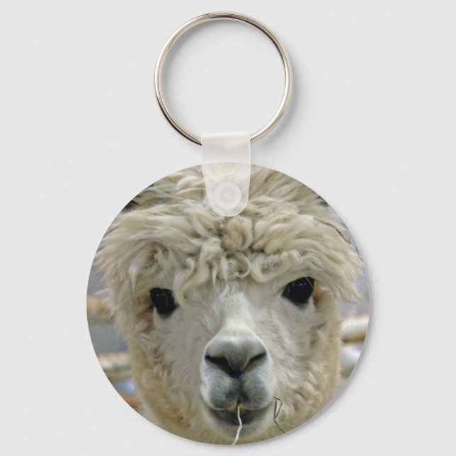 Adorable Alpaca Key Ring (Front)