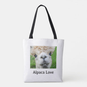 Adorable Alpaca Photo Tote Bag
