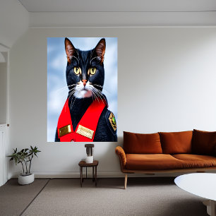 Adorable american bobtail    AI Art  Poster