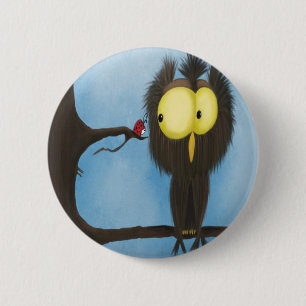 Adorable And Colourful Owl Oliver 6 Cm Round Badge